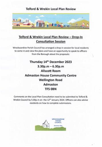  - T & W Local Plan Drop-In Session